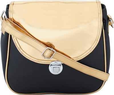 

HAQEEBA Women Casual Black PU Sling Bag