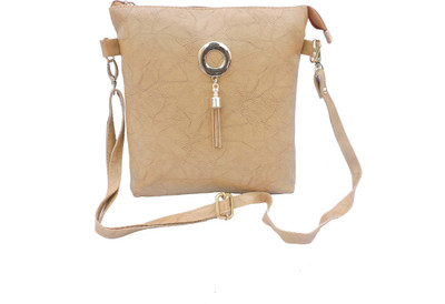 

Delano Girls Casual Beige PU Sling Bag