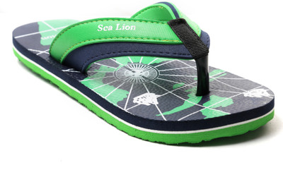 

Sea Lion Flip Flops, Navy::green