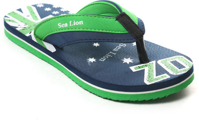 

Sea Lion Flip Flops, Blue::green