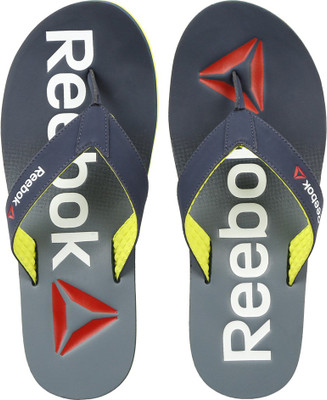 

REEBOK EMBOSSED FLIP Slippers, Navy/gry/yllw/wht/red