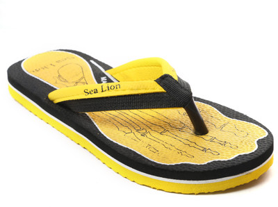 

Sea Lion Flip Flops, Yellow::black