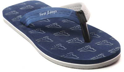 

Sea Lion Flip Flops, Navy::grey