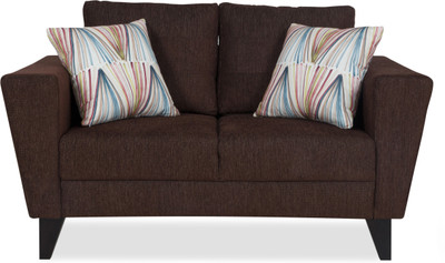 Urban Living Bristol Fabric 2 Seater Sofa(Finish Color - Brown)