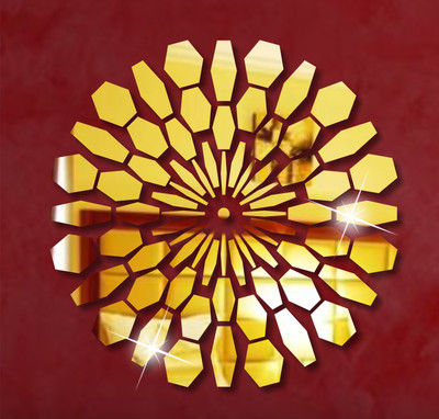 

Naveed Arts  Acrylic Sticker Sticker(Pack of 1, Gold
