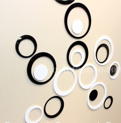 

Naveed Arts  Acrylic Sticker Sticker(Pack of 1, Black;white