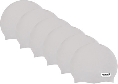 

DeNovo DeNovo (Set of 6) Ecnomical Set of Silicone Swimming Caps (Grey) Swimming Cap(Grey, Pack of 6)