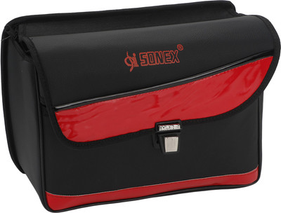 

Autofy One-side Black, Red Leatherette Motorbike Saddlebag(9 L)