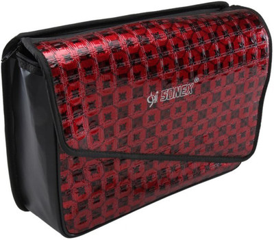 

Autofy One-side Red Leatherette Motorbike Saddlebag(9 L)