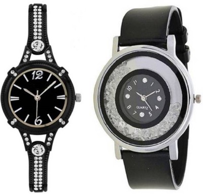 SPINOZA letest collation fancy and attractive movable diamonds in dial 04S37 Analog Watch  - For Girls   Watches  (SPINOZA)