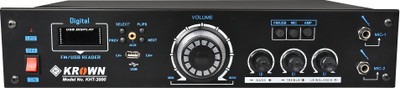 

Krown KHT-2000 Home DJ Series 4 Channel 3055 Transistor Karaoke Amp with Bluetooth & USB Media Player 70 W AV Power Amplifier(Black)