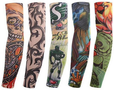 Tahiro Cotton Arm Sleeve For Men & Women With Tattoo(Free, Multicolor)
