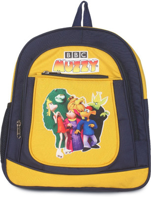 Bleu School Bag boys Blue & Yellow- 20 5 L Backpack(Yellow), Blue and yellow