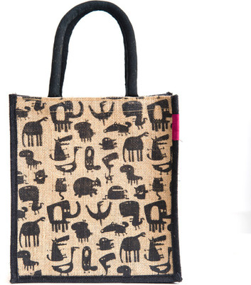 

H&B LNH-CARTOON-BLK LUNCH Waterproof Lunch Bag(Black, 11 inch)