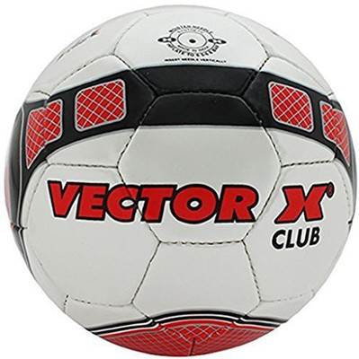

Vector X Club Football - Size: 3(Pack of 1, Multicolor), White;red;black