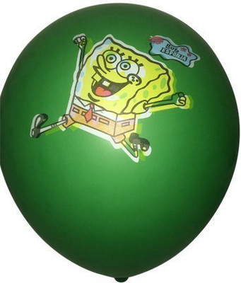 

Funcart Printed BLNBOB Balloon(Green, Pack of 5)