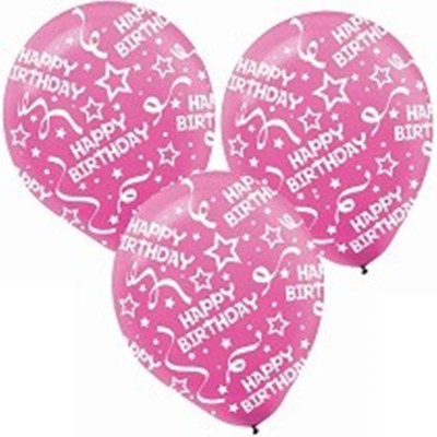 

Funcart Printed EHBPNK Balloon(Pink, Pack of 5)