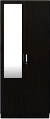 

Spacewood Arko Engineered Wood 2 Door Wardrobe(Finish Color - Natural Wenge Woodpore, Mirror Included)
