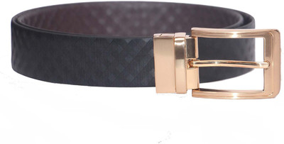 

Kiko Men Formal Black Genuine Leather Reversible Belt