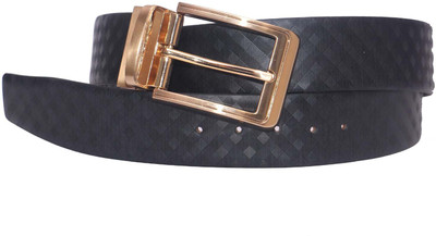 

PRUG Men Formal Black Genuine Leather Reversible Belt