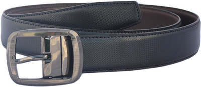 

Oxgear Men Formal Black Genuine Leather Reversible Belt