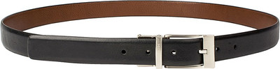 

Hidesign Men Black Genuine Leather Belt