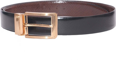 

Ekvi Men Formal Black Genuine Leather Reversible Belt