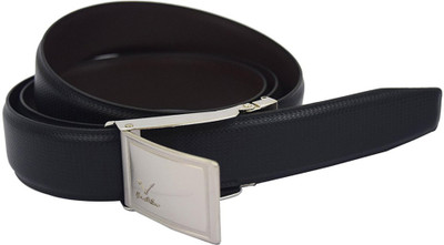

Oxgear Men Formal Black Genuine Leather Reversible Belt