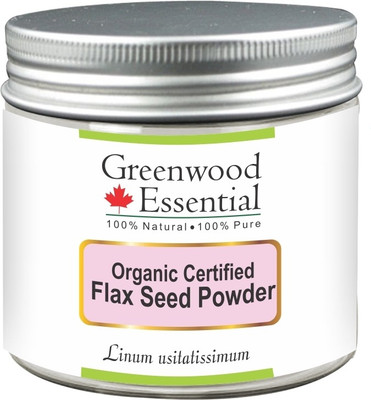 

Greenwood Essential Pure Flax Seed Powder (Linum usitatissimum) -Organic Certified 100% Natural Therapeutic Grade(200 g)