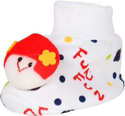 

Ole Baby Cute Faces Plush Soft Organic Cotton 3d Ole Toons 0-9 Months Booties(Toe to Heel Length - 10 cm Blue)