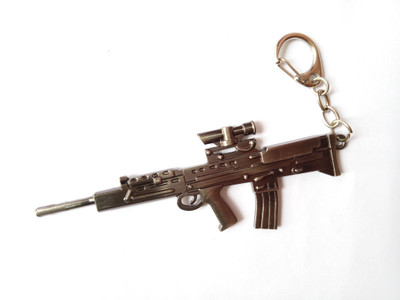 

K&G LUXURY ASSAULTED GUN Locking Key Chain(Brown)