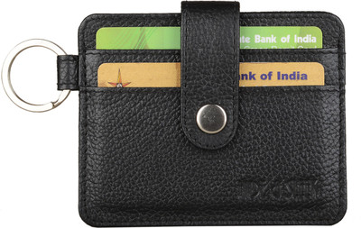 

Hide & Sleek 4 Card Holder(Set of 1, Black)