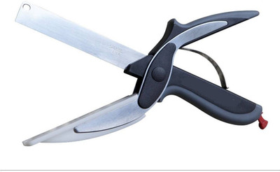 Global Gifts Global Clever Cutter - 2 in 1 Kitchen Knife with Chopping Board To Replace All Your Kitchen Knives Vegetable Cutter Chopper(Steel) available at flipkart for Rs.220