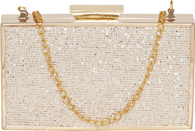 

TARUSA Casual Silver Clutch