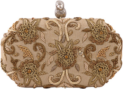 

TARUSA Casual Gold Clutch
