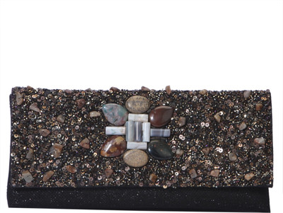 

TARUSA Casual Black Clutch