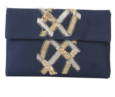 

TARUSA Casual Blue Clutch