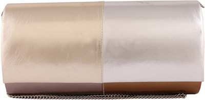 

TARUSA Casual Silver, Gold Clutch, Gold;silver