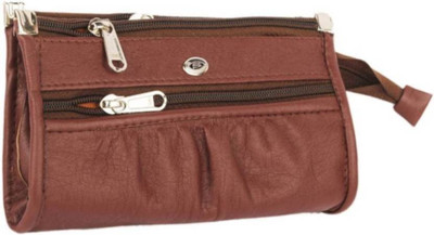 

baberwal enterprises Party Brown Clutch
