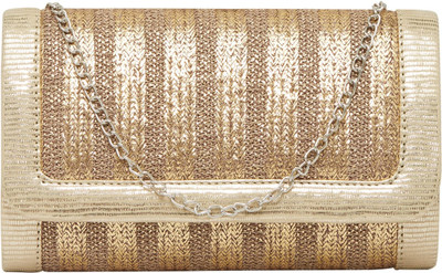 

TARUSA Casual Gold Clutch