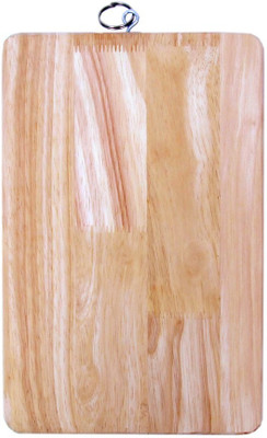 Xudo Kitchen Vegetable, Fruits, Meat, Cheese and Serving Tray Wood Cutting Board (Beige Pack of 1) Wooden Cutting Board(Beige Pack of 1)