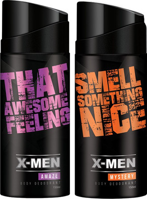 

X-Men Deodorant Spray Amaze+Mystery (Pack Of 2 X 150 ml) Deodorant Spray - For Men(300 ml, Pack of 2)