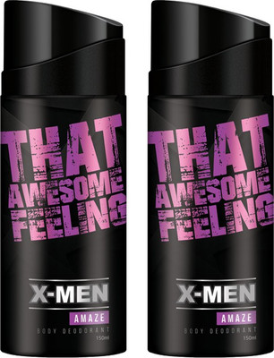 

X-Men Amaze Body Deodorant Spray (Pack Of 2 X 150 ml) Deodorant Spray - For Men(300 ml, Pack of 2)