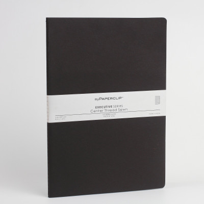 

Mypaperclip A4 Notebook(160 Checked Pages Executive Series, Black)