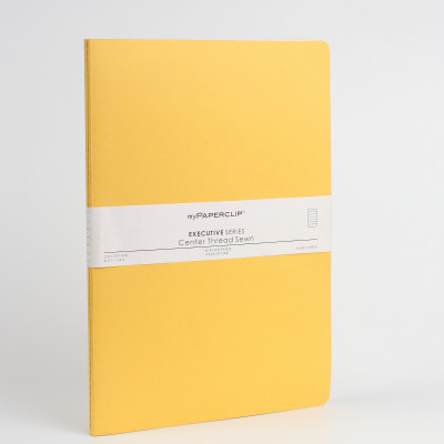 

Mypaperclip A4 Notebook(160 Ruled Pages Executive Series, Yellow)