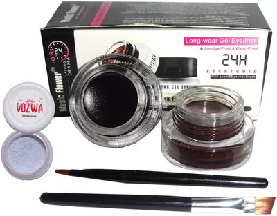

Vozwa Silver Shimmer Music Flower Gel Eye Liner 6 g(Black)