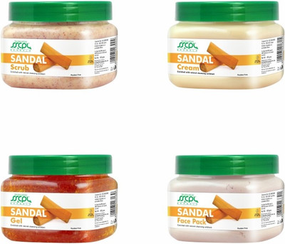 

SSCPL Herbals Sandal Facial Kit Pack 150 g(Set of 4)