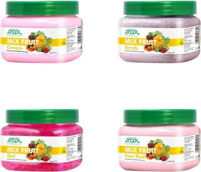

SSCPL Herbals Mix Fruit Facial Kit Pack 150 g(Set of 4)
