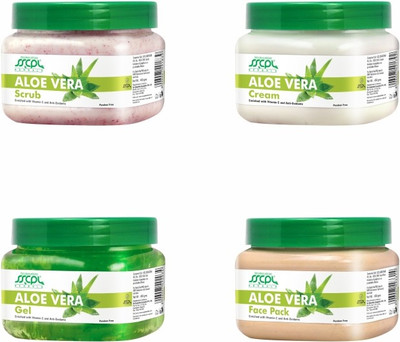 

SSCPL Herbals Aloe Vera Facial Kit Pack 150 g(Set of 4)