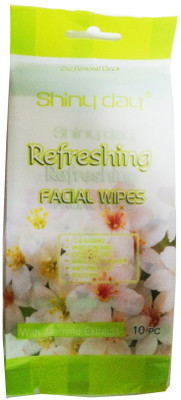 

One Personal Care Refreshing Wipes with Jasmine extracts | Cosmetic Cleanser | Makeup Remover | Anti-Puritic | Moisturizing | Soothing | Deodorize(Pack of 10)